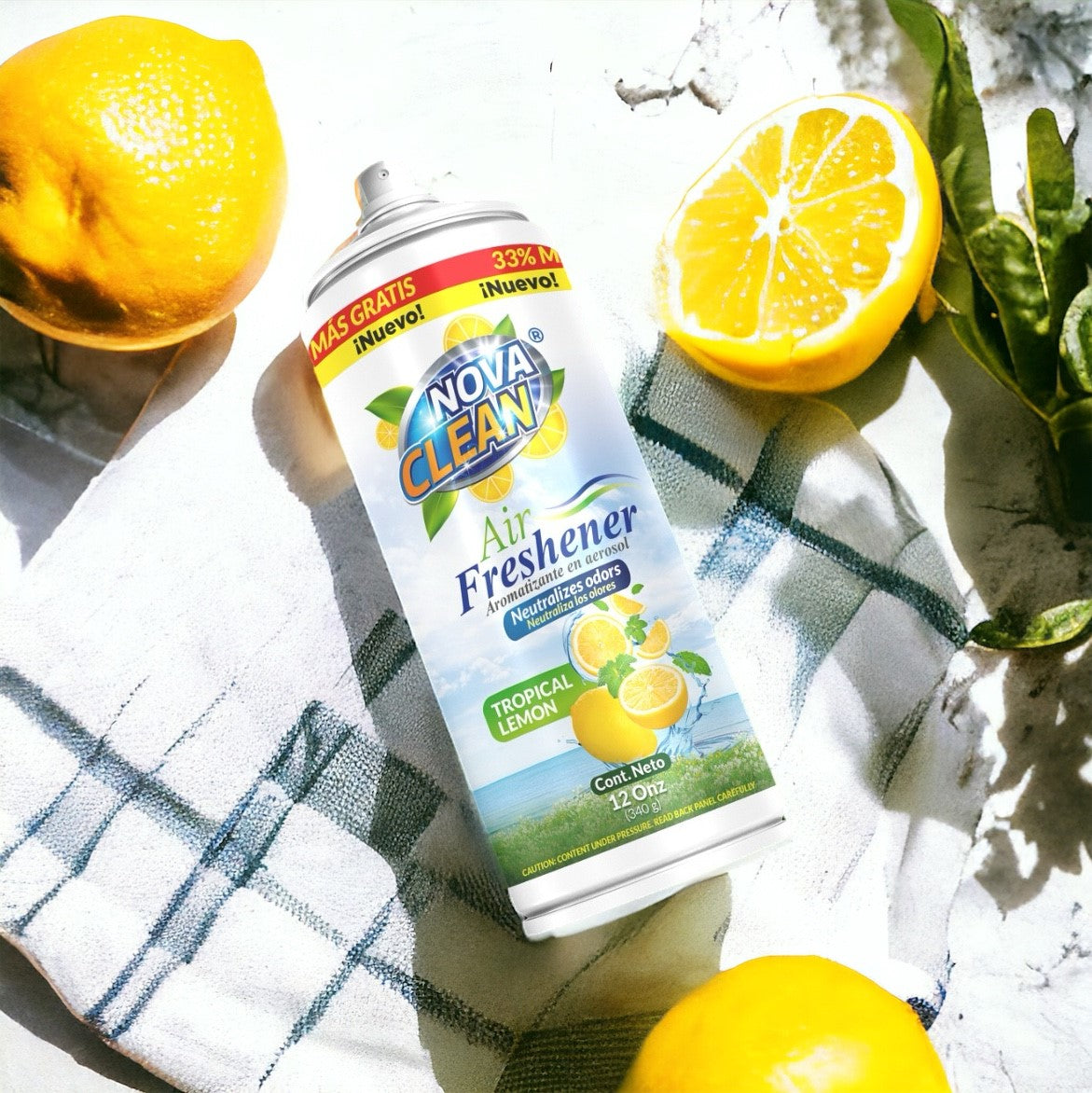 Nova Clean – Aromatizante en Aerosol Limón Tropical