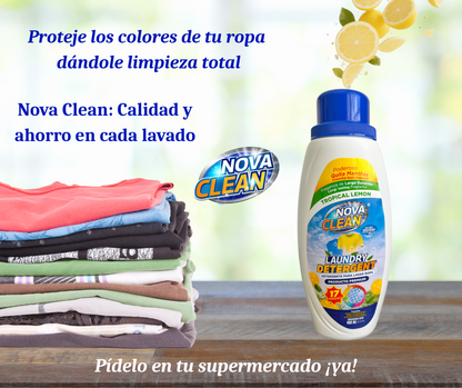 Nova Clean – Detergente para Ropa Limón Tropical