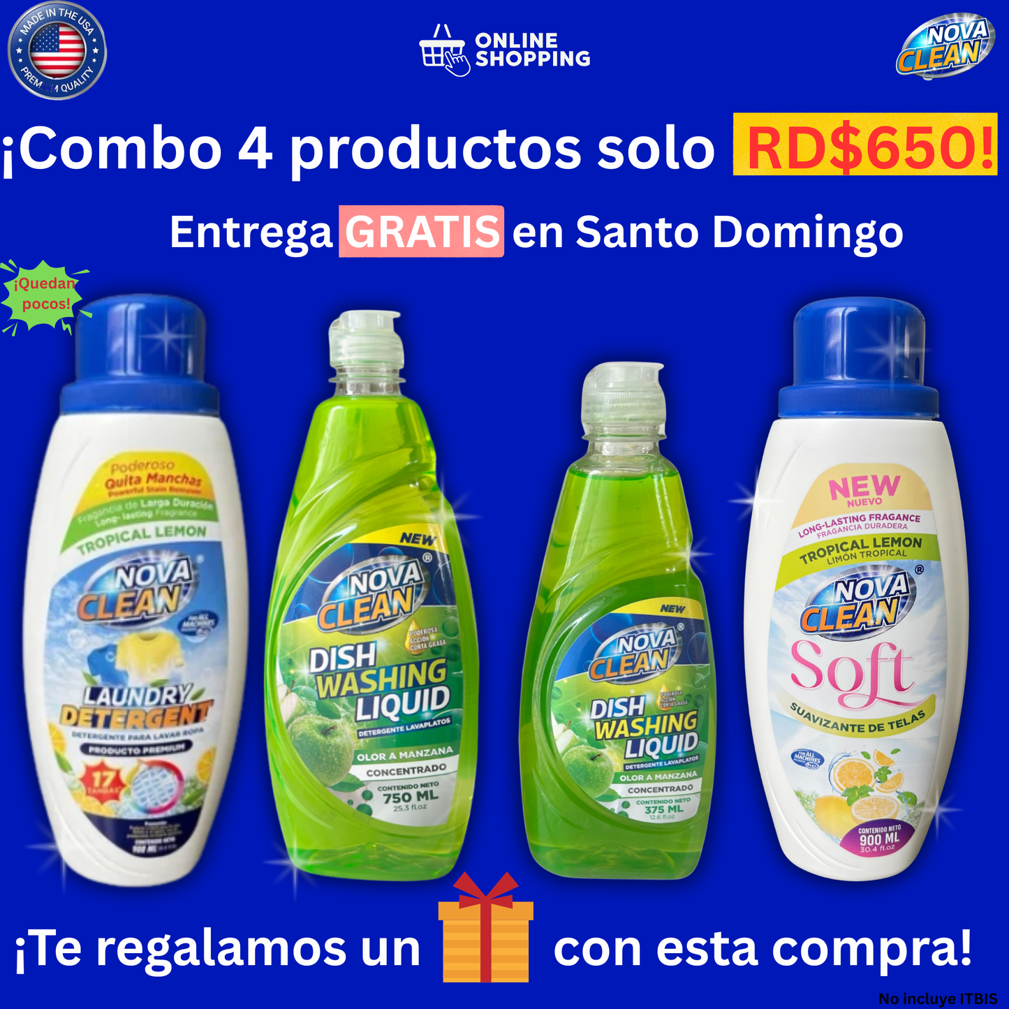 Combo de Limpieza 4 productos (Aromatizante GRATIS)