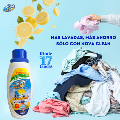 Nova Clean – Detergente para Ropa Limón Tropical